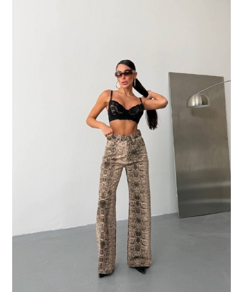 LEOPARD JEANS DENIM - 254379