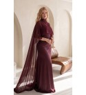 Burgundy EVENING DRESS - 254440