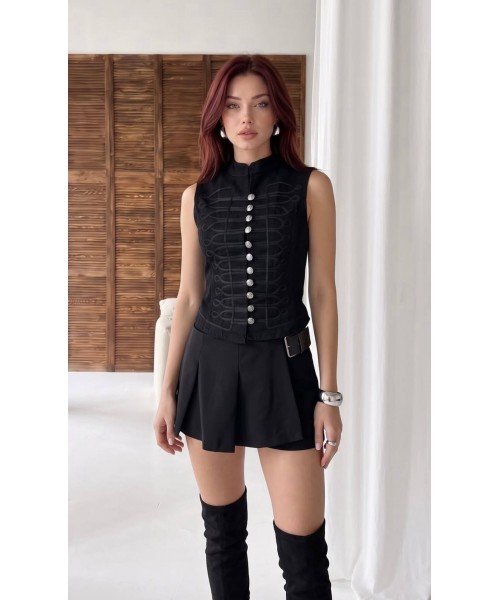 BLACK BLOUSE DENIM - 254460