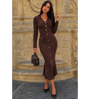 COFFEE DRESS KNITWEAR - 254499