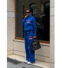 BLACK TRACKSUIT SET BRUSHED 3-THREAD FABRIC - 254532