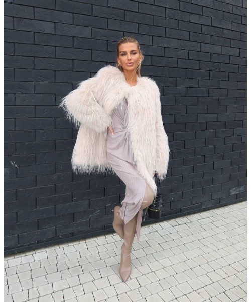 WHITE COAT-OVERCOAT FUR - 254679