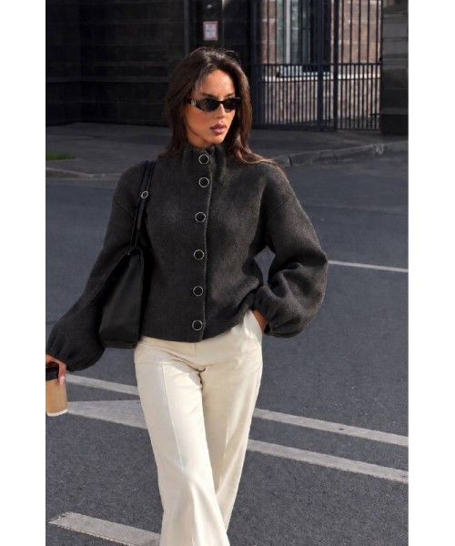 BLACK COAT-OVERCOAT - 254782