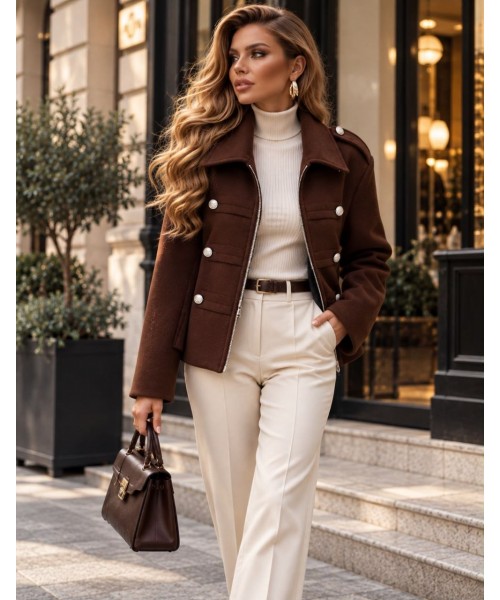 COFFEE COAT-OVERCOAT 