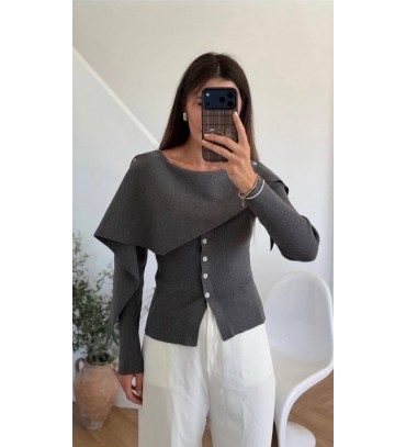  ANTHRACITE JUMPER KNITWEAR - 254847