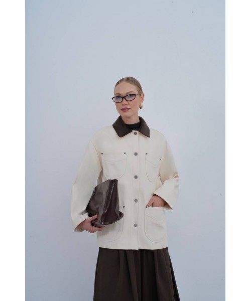 CREAM COAT-OVERCOAT - 254991