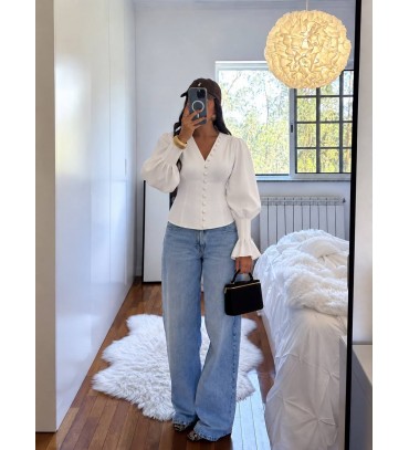 WHITE BLOUSE - 255025