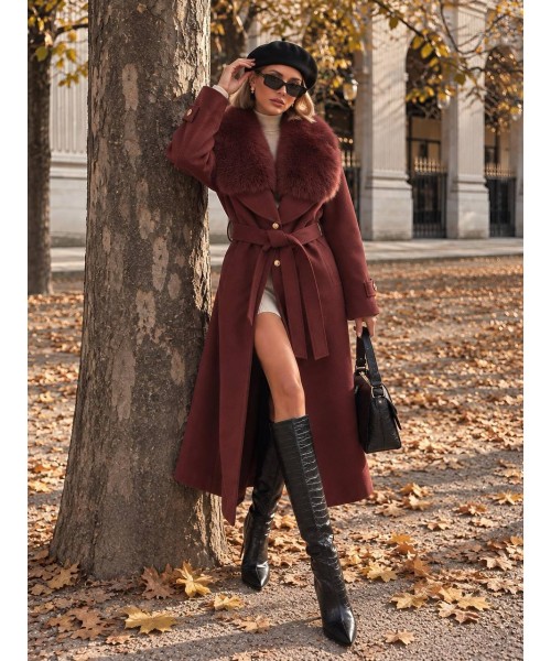 Burgundy COAT-OVERCOAT 