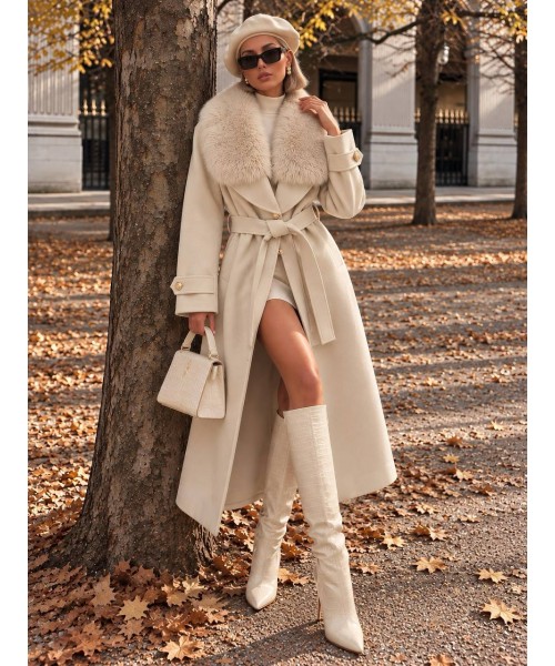 CREAM COAT-OVERCOAT 