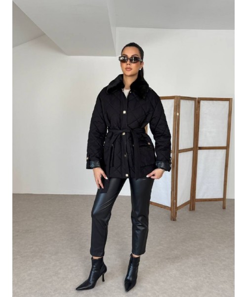 BLACK COAT-OVERCOAT - 255093