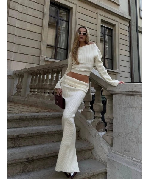 WHITE SET KNITWEAR - 255131