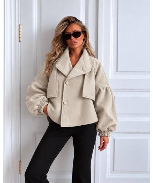 CREAM COAT-OVERCOAT 