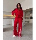 RED TRACKSUIT SET 3-THREAD FABRIC - 255219