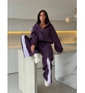 PURPLE TRACKSUIT SET 3-THREAD FABRIC - 255220