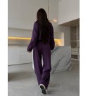 PURPLE TRACKSUIT SET 3-THREAD FABRIC - 255220