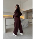 COFFEE TRACKSUIT SET 3-THREAD FABRIC - 255223
