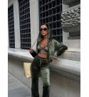 GREEN TRACKSUIT SET Velvet - 255224