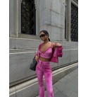 PINK TRACKSUIT SET Velvet - 255226