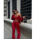 RED TRACKSUIT SET Velvet - 255227