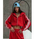 RED TRACKSUIT SET 3-THREAD FABRIC - 255233