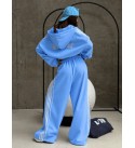 BLUE TRACKSUIT SET 3-THREAD FABRIC - 255234