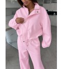 PINK TRACKSUIT SET 3-THREAD FABRIC - 255236