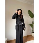 BLACK EVENING DRESS - 255255