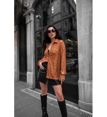 MUSTARD SHIRT SEQUIN - 255262