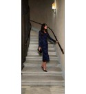 NAVY BLUE DRESS MODAL FABRIC - 255315