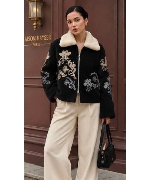 BLACK COAT-OVERCOAT KNITWEAR - 255350