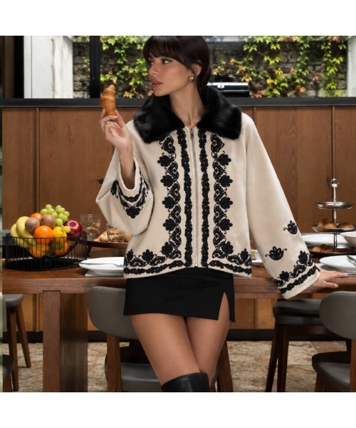 CREAM COAT-OVERCOAT KNITWEAR - 255357
