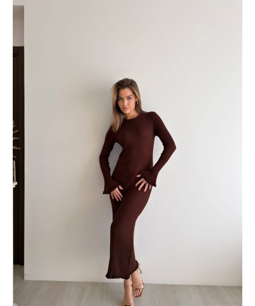 COFFEE DRESS KNITWEAR - 255367