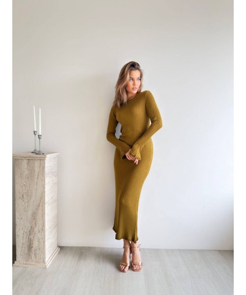MUSTARD DRESS KNITWEAR - 255371