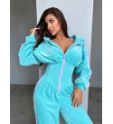 BLUE TRACKSUIT SET Velvet - 255389