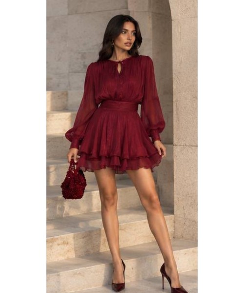 Burgundy DRESS 