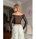 BLACK BLOUSE LACE - 255441