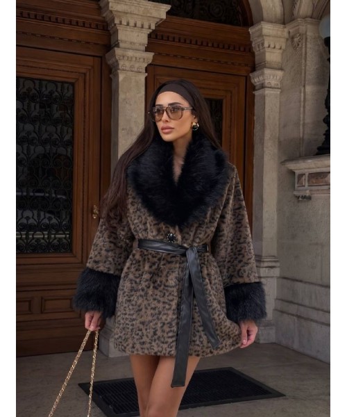 LEOPARD COAT-OVERCOAT - 255473