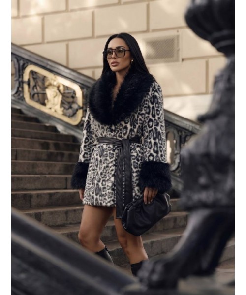 LEOPARD COAT-OVERCOAT - 255474