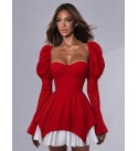 RED DRESS Jesica fabric - 255528