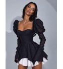 BLACK DRESS Jesica fabric - 255529