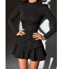 BLACK DRESS Jesica fabric - 255530