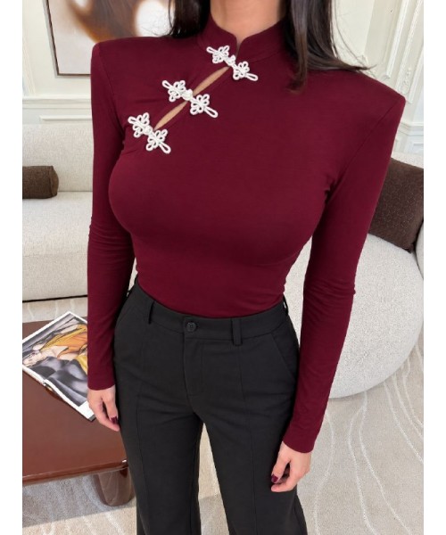 Burgundy BLOUSE - 255534