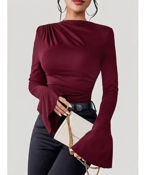 Burgundy BLOUSE - 255544