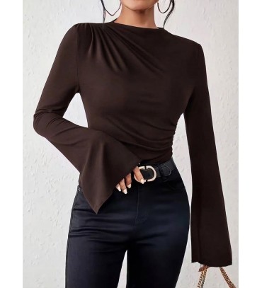 COFFEE BLOUSE - 255546