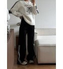 SİYAH BEYAZ EŞOFMAN TAKIM 3 İPLİK - 255572