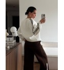 KAHVE BEYAZ EŞOFMAN TAKIM 3 İPLİK - 255574