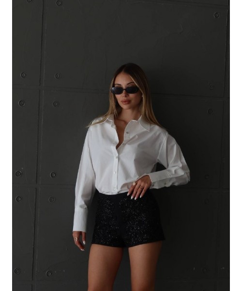 BLACK SHORTS Sequined - 255576