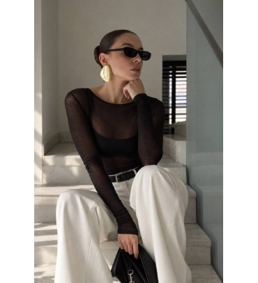 BLACK BLOUSE - 255602