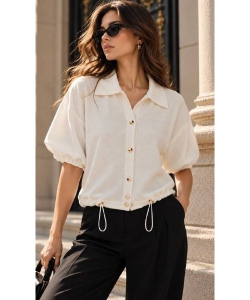 WHITE CARDIGAN KNITWEAR - 255619