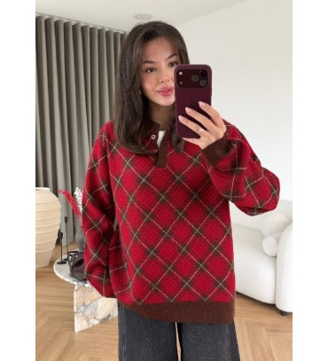 Burgundy JUMPER KNITWEAR - 255669